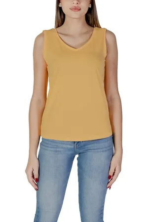 B YOUNG Donna, Top, Giallo, S, new