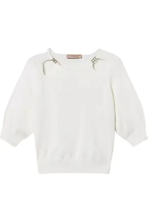 Twin-Set Donna, Maglie, Bianco, S, new
