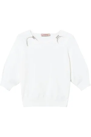 Twin-Set Donna, Maglie, Bianco, S, new