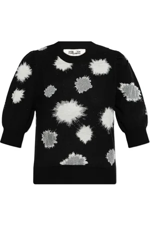 Diane von Furstenberg Donna, Maglie, Nero, XS, new