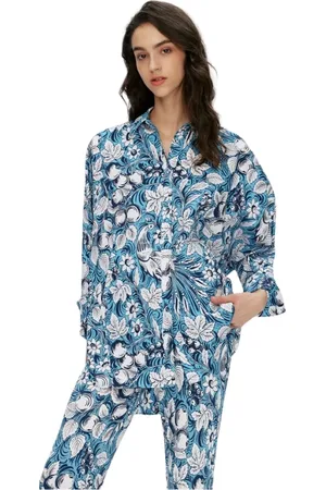 Diane von Furstenberg Donna, Camicette , Blu, S, new