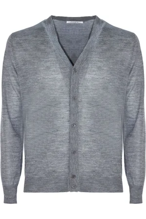 KANGRA CASHMERE Uomo, Maglie, Grigio, L, new