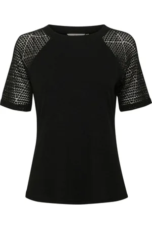 Cream Donna, Top, Nero, M, new