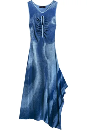 Desigual Donna, Abiti, Blu, XL, new