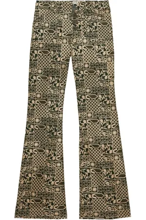 Inès de la Fressange Donna, Pantaloni, Verde, XS, new