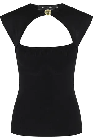 FEDERICA TOSI Donna, Top, Nero, S, new