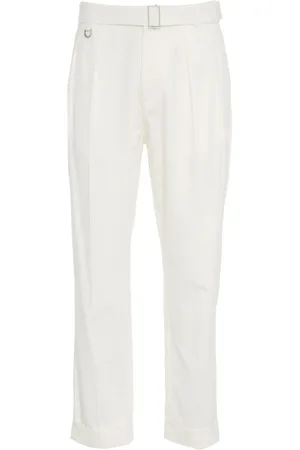 Paolo Pecora Uomo, Pantaloni, Bianco, M, new
