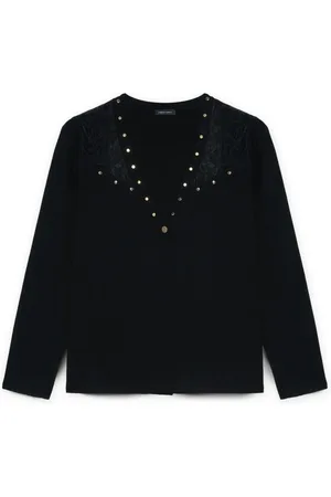 Fiorella rubino Donna, Maglie, Nero, XS, new