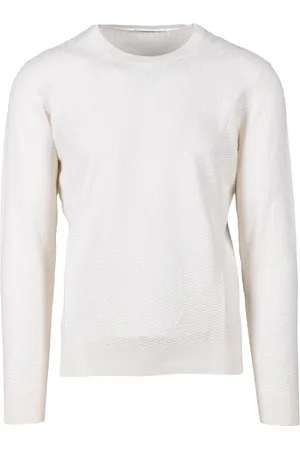 KANGRA CASHMERE Uomo, Maglie, Bianco, L, new