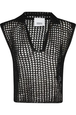 ERIKA CAVALLINI Donna, Top, Nero, S, new