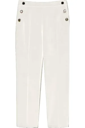 Twin-Set Donna, Pantaloni, Bianco, XL, new