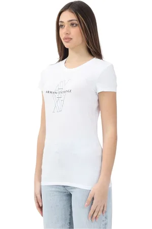 Armani Exchange Donna, Top, Bianco, XL, new