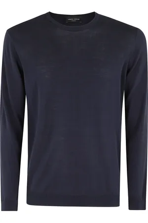 Roberto Collina Uomo, Maglie, Blu, 3Xl, new