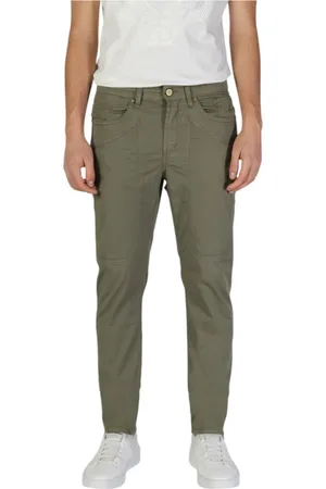 Jeckerson Uomo, Pantaloni, Verde, W33, new