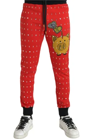 Dolce & Gabbana Uomo, Pantaloni, Rosso, M, new
