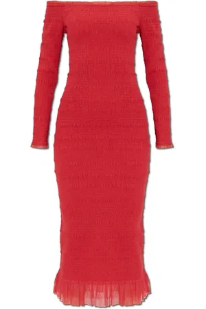 LOVESHACKFANCY Donna, Abiti, Rosso, XS, new