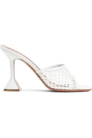 Amina Muaddi Donna, Scarpe, Bianco, 37 EU, new