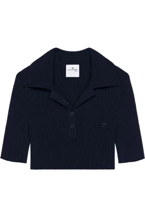 Courrèges Donna, Top, Nero, S, new