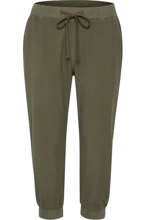 Kaffe Donna, Pantaloni, Verde, L, new