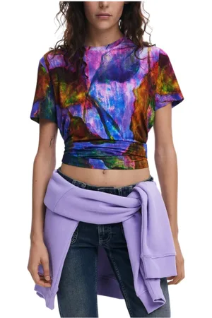 Desigual Donna, Top, Multicolore, L, new
