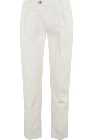 RE-HASH Uomo, Pantaloni, Bianco, W31, new