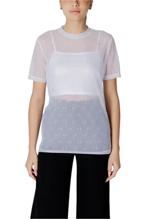 Armani Exchange Donna, Top, Bianco, S, new