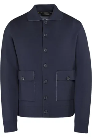 MOORER Uomo, Maglie, Blu, L, new