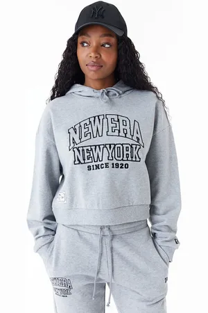 New Era Donna, Felpe, Grigio, XS, new
