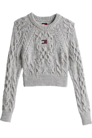 Tommy Hilfiger Donna, Maglie, Grigio, XS, new