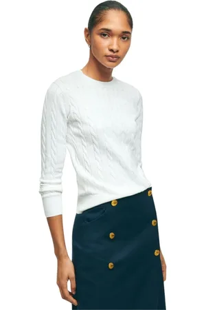 Brooks Brothers Donna, Maglie, Bianco, M, new