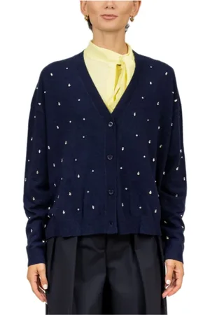 SEMICOUTURE Donna, Maglie, Blu, L, new