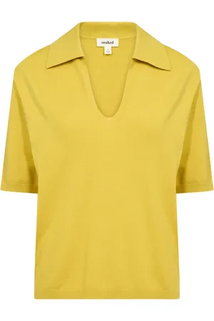 Soaked in Luxury Donna, Maglie, Giallo, XS, new