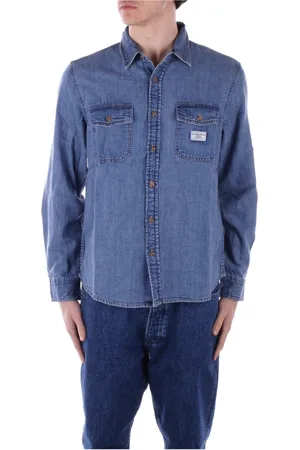Guess Uomo, Magliette, Blu, XL, new