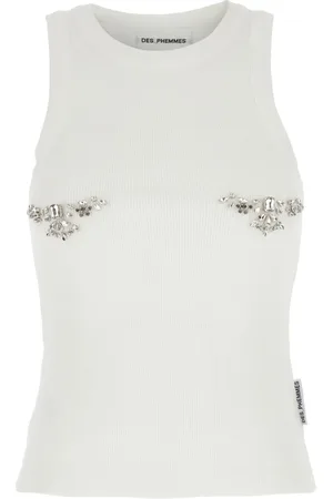 Des Phemmes Donna, Top, Bianco, S, new