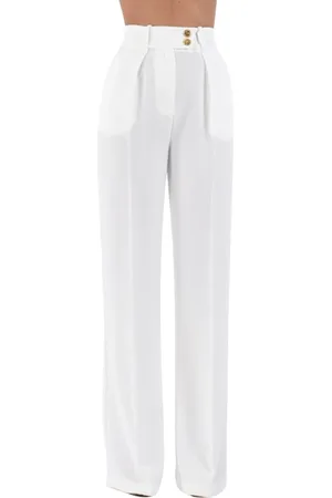 Elisabetta Franchi Donna, Pantaloni, Bianco, M, new