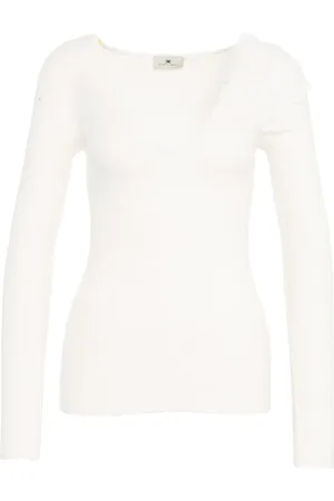 Elisabetta Franchi Donna, Maglie, Bianco, L, new
