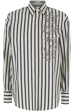 Brunello Cucinelli Donna, Camicette , Bianco, M, new