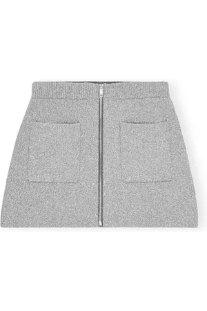 Ganni Donna, Gonne, Grigio, M, new