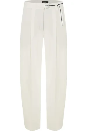 Cambio Donna, Pantaloni, Bianco, XL, new