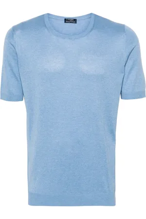 BARBA Uomo, Top, Blu, XL, new