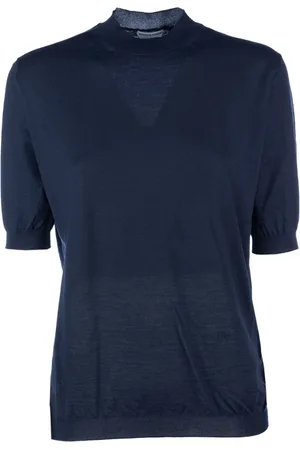 Bottega Veneta Donna, Maglie, Blu, XS, new