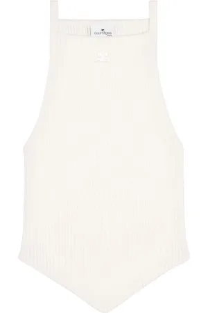 Courrèges Donna, Top, Bianco, M, new