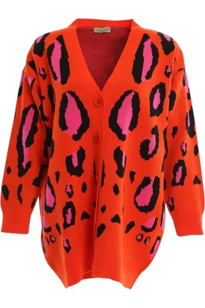 CESARE GASPARI Donna, Maglie, Arancione, Taglia unica, new