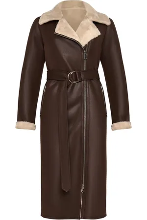CESARE GASPARI Donna, Cappotti, Marrone, XL, new