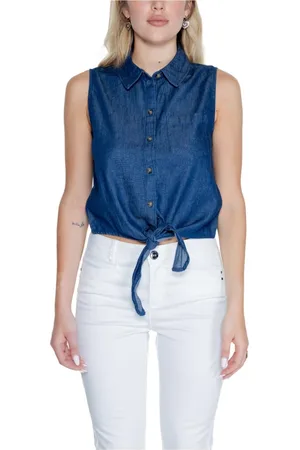 JACQUELINE DE YONG Donna, Camicette , Blu, M, new