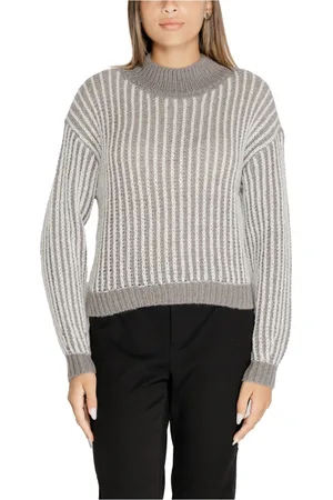 JACQUELINE DE YONG Donna, Maglie, Grigio, M, new