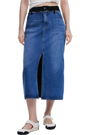 Desigual Donna, Gonne, Blu, M, new