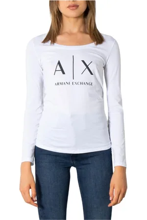 Armani Exchange Donna, Top, Bianco, L, new