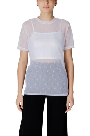 Armani Exchange Donna, Top, Bianco, XS, new