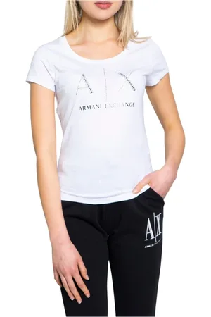 Armani Exchange Donna, Top, Bianco, XS, new